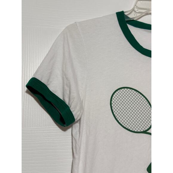Urban Outfitters Truly Madly Deeply Tennis Ringer Tee, Size L - Picture 4 of 7